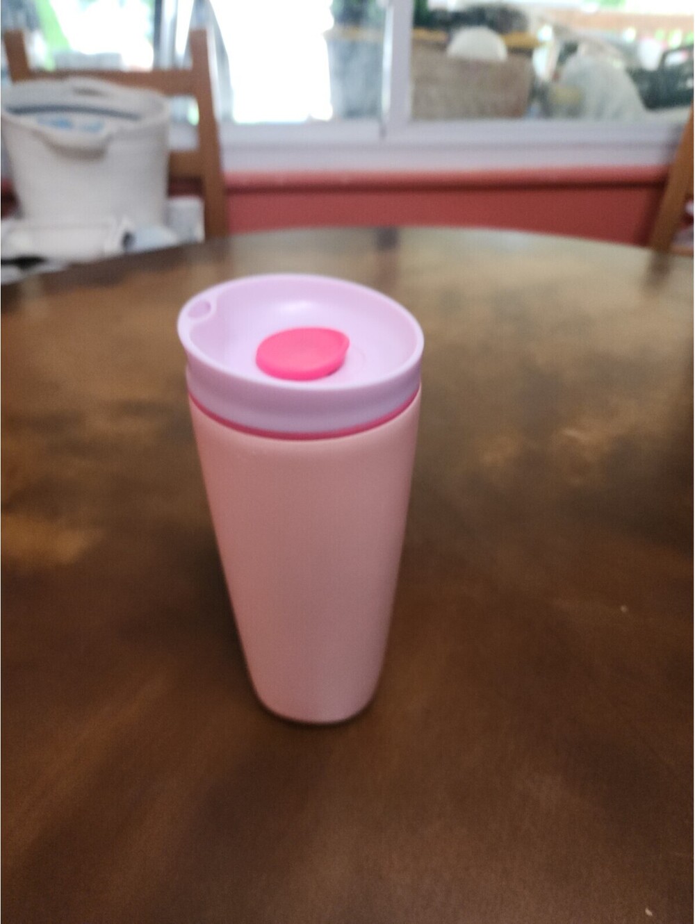 16oz SmoothSip Slider Stainless Steel Tumbler Coffee Mug-Pucker Up Pink